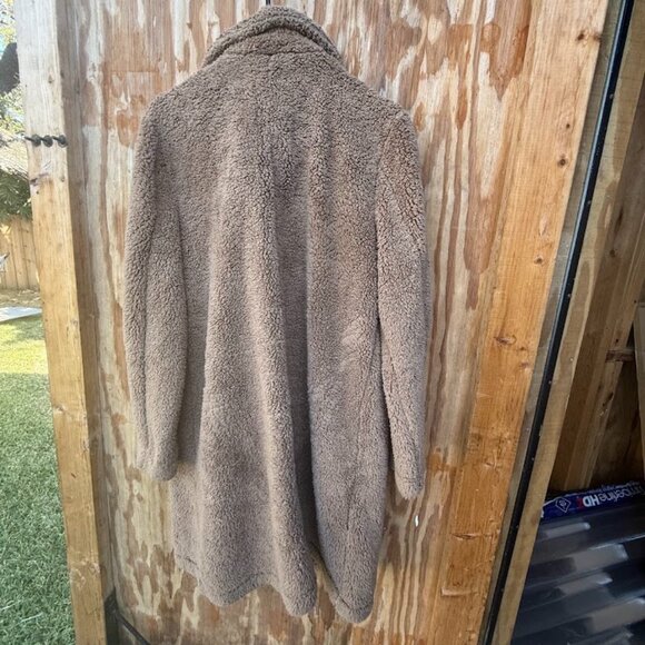 Z Supply Brown Faux Fur Coat (Size L) - Picture 2 of 4